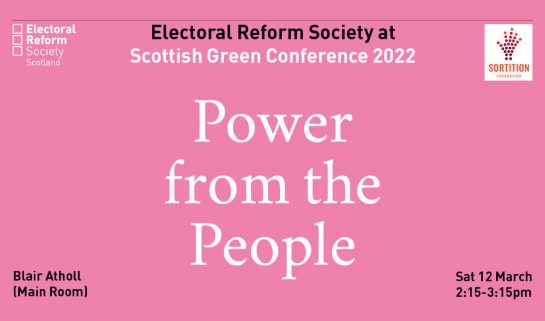Scottish Green Conference 2022 Social