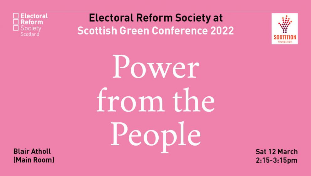 Scottish Green Conference 2022 Social