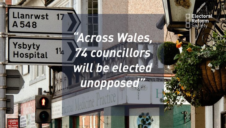 74 councilllors will be elected unopposed