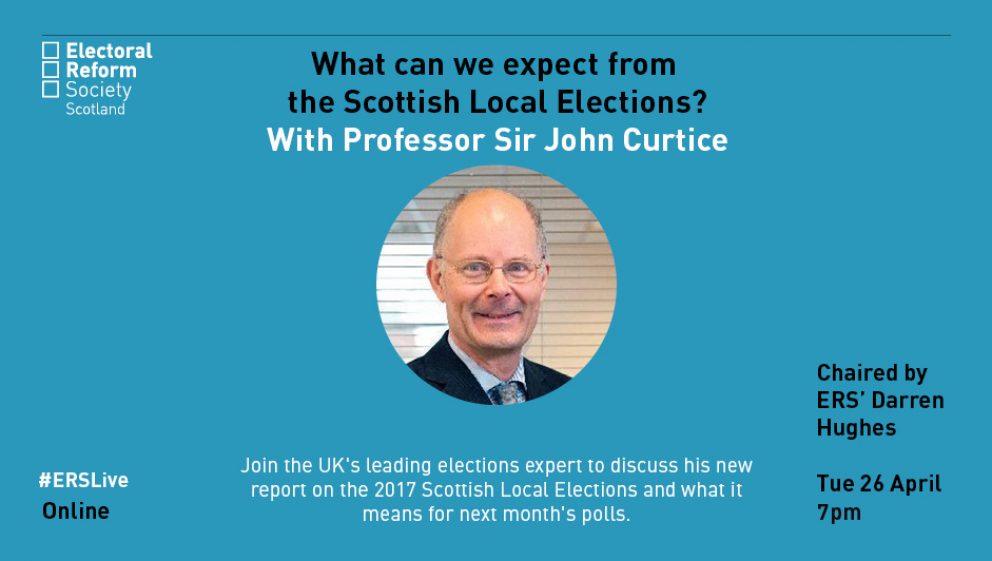 What can we expect from the Scottish Local Elections? with Sir John Curtice