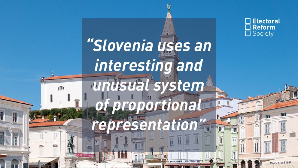 Slovenia uses an interesting and unusual system of proportional representation