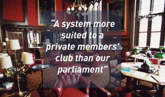 A system more suited to a private members' club than our parliament