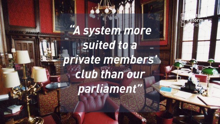 A system more suited to a private members' club than our parliament
