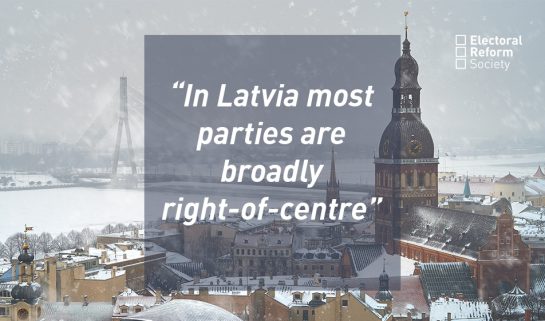 In Latvia most parties are broadly right-of-centre