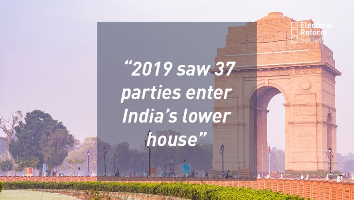 2019 saw 37 parties enter Indias lower house
