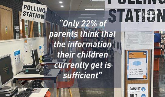 Only 22 percent of parents think that the information their children currently get is sufficient