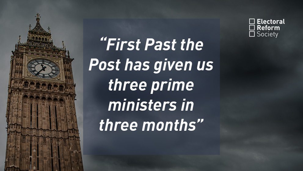 First Past the Post has given us three prime ministers in three months