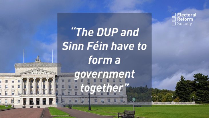 The DUP and Sinn Fein have to form a government together