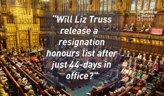 Will Liz Truss release a resignation honours list after just 44 days in office