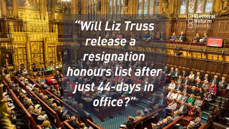 Will Liz Truss release a resignation honours list after just 44 days in office