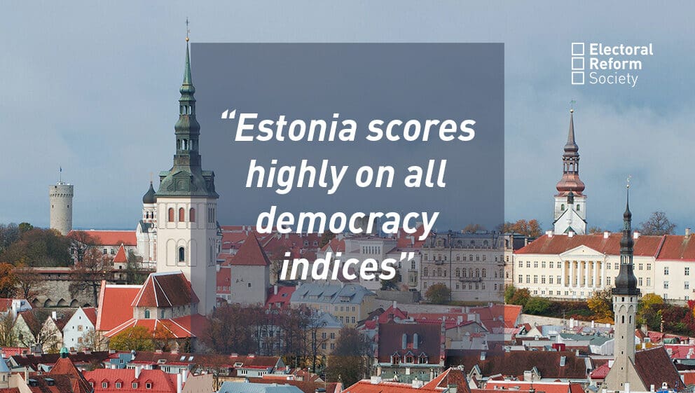 Estonia scores highly on all democracy indices