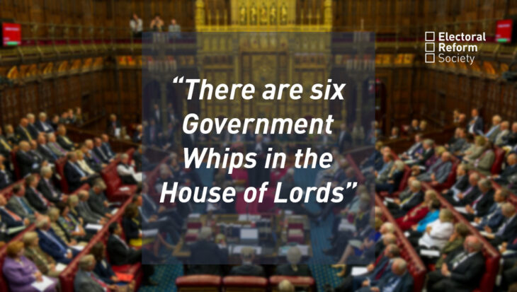 There are six Government Whips in the House of Lords