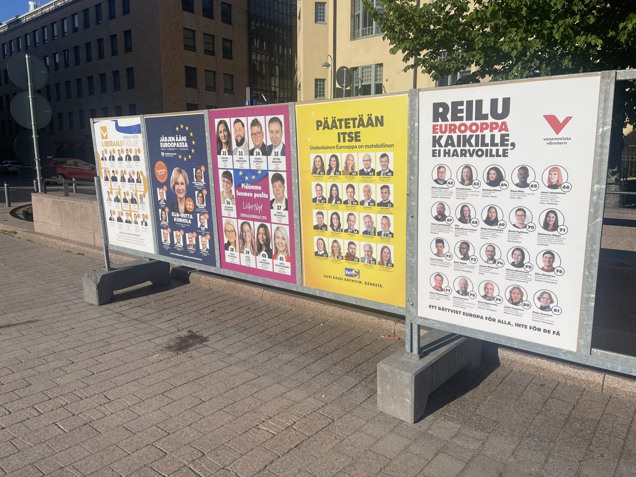 Election posters in Finland