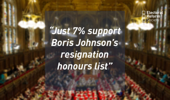 Just 7% support Boris Johnson’s resignation honours list