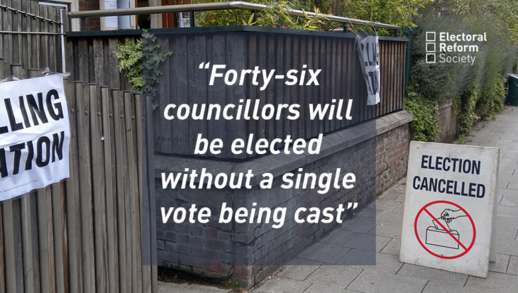 Forty-six councillors will be elected without a single vote being cast