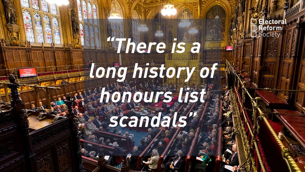 There is a long history of honours list scandals