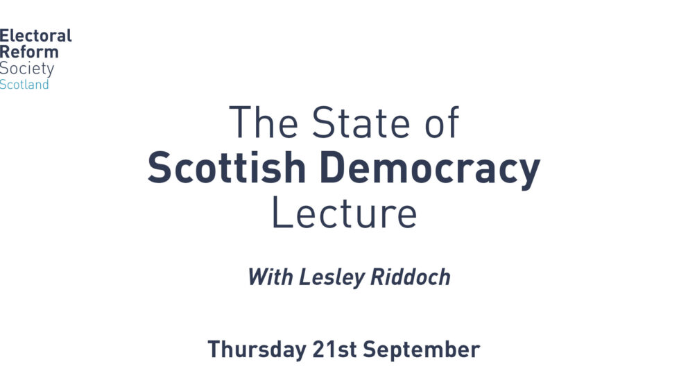 The State of Scottish Democracy Lecture