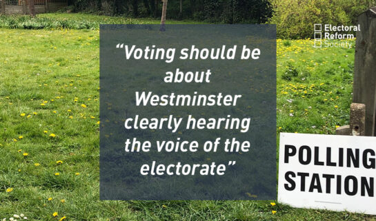 Voting should be about Westminster clearly hearing the voice of the electorate