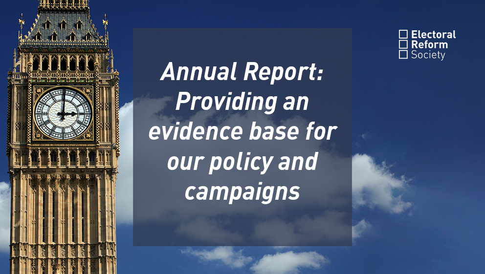 Annual Report: Providing an evidence base for our policy and campaigns