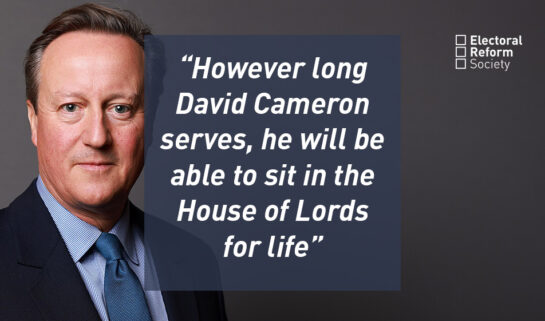 However long David Cameron serves, he will be able to sit in the House of Lords for life