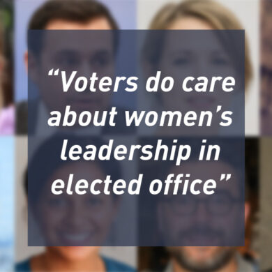 Voters do care about women’s leadership in elected office