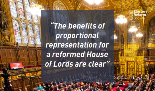 The benefits of proportional representation for a reformed House of Lords are clear