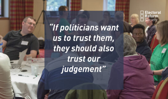 If politicians want us to trust them they should also trust our judgement