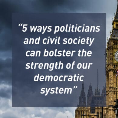 5 ways politicians and civil society can bolster the strength of our democratic system
