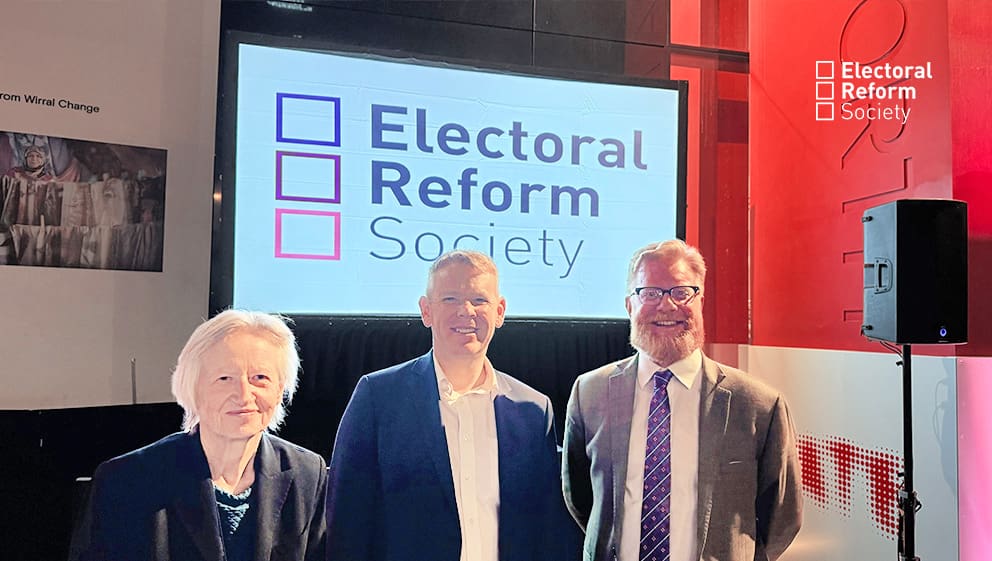 Jill Rutter, Chris Hipkins and Darren Hughes at Labour Conference 2024