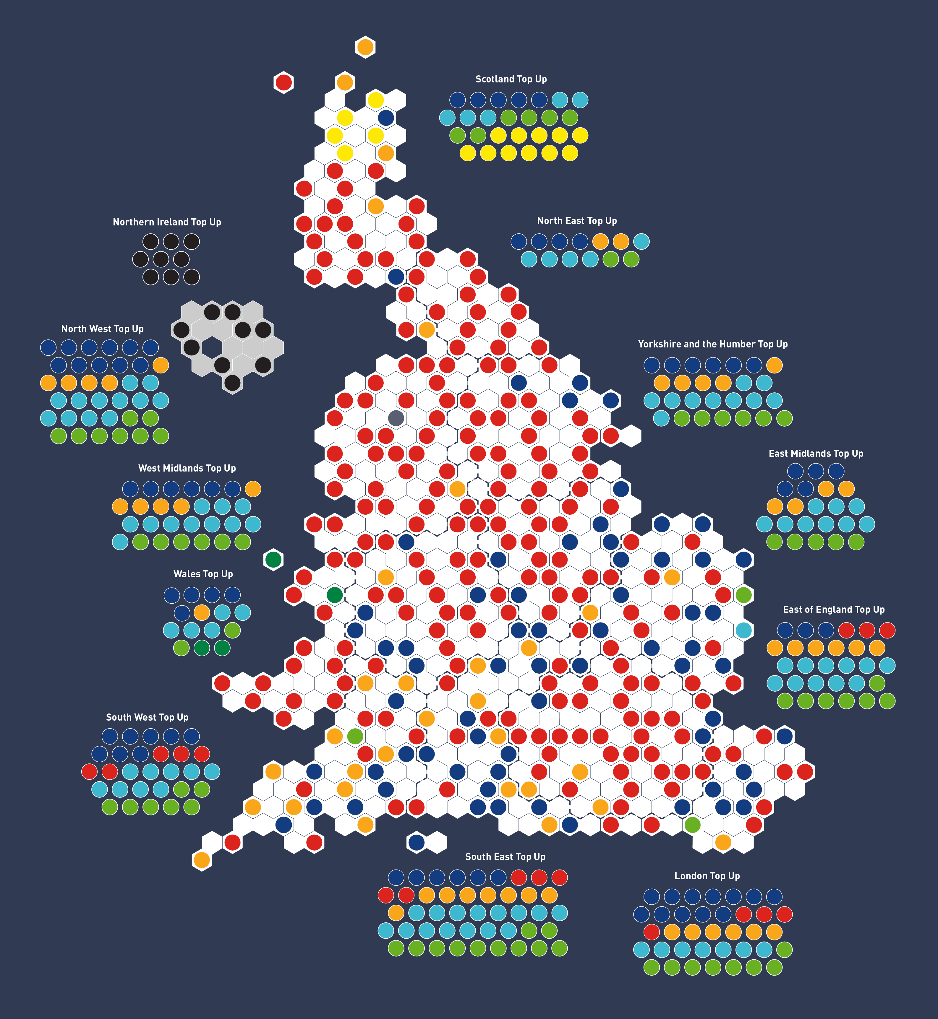 2024 AMS 50 50 Hex Map